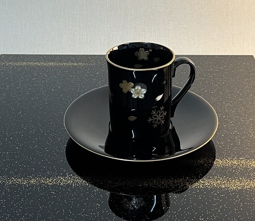 コーヒーカップ雪月花